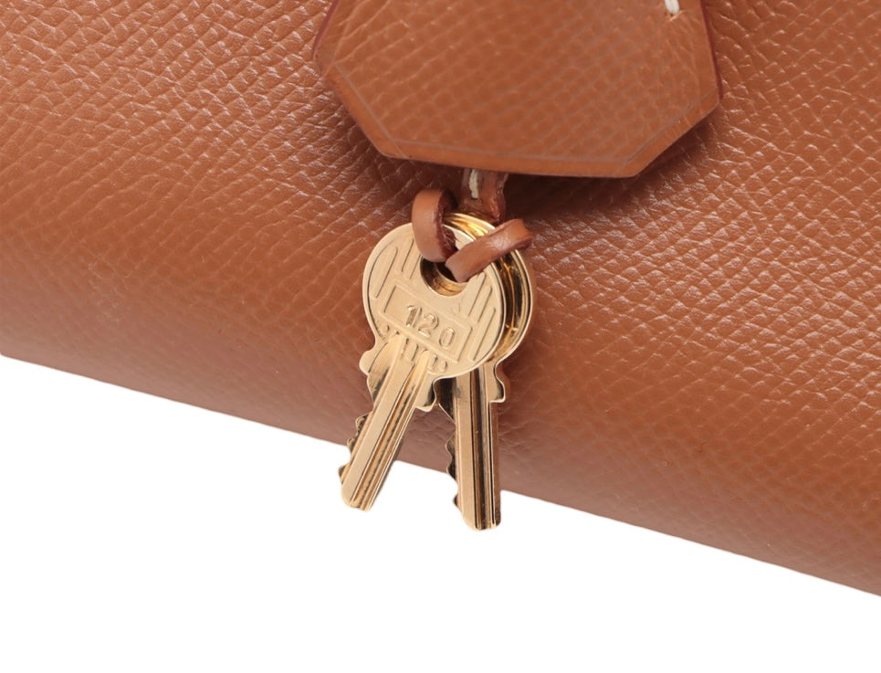 Hermes Gold Epsom Birkin 35 Stamped D Squared