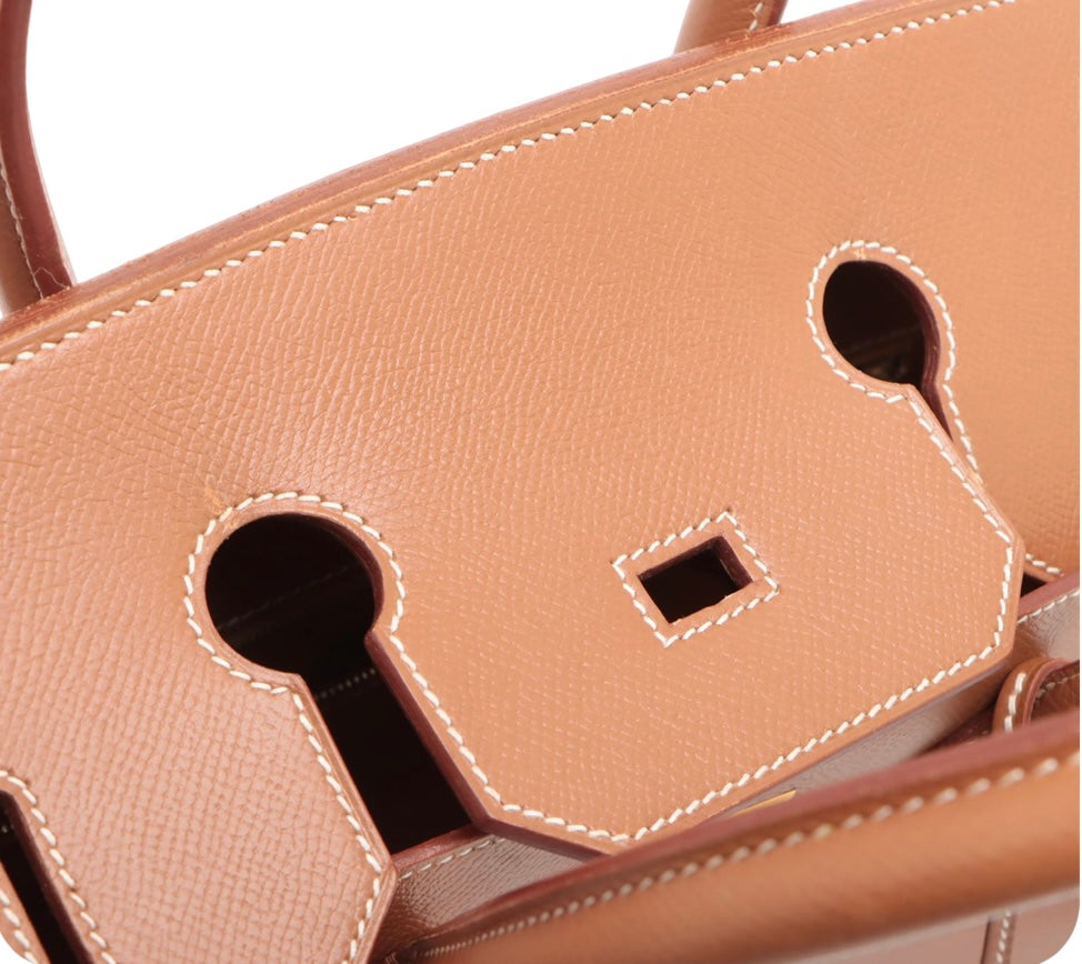 Hermes Gold Epsom Birkin 35 Stamped D Squared