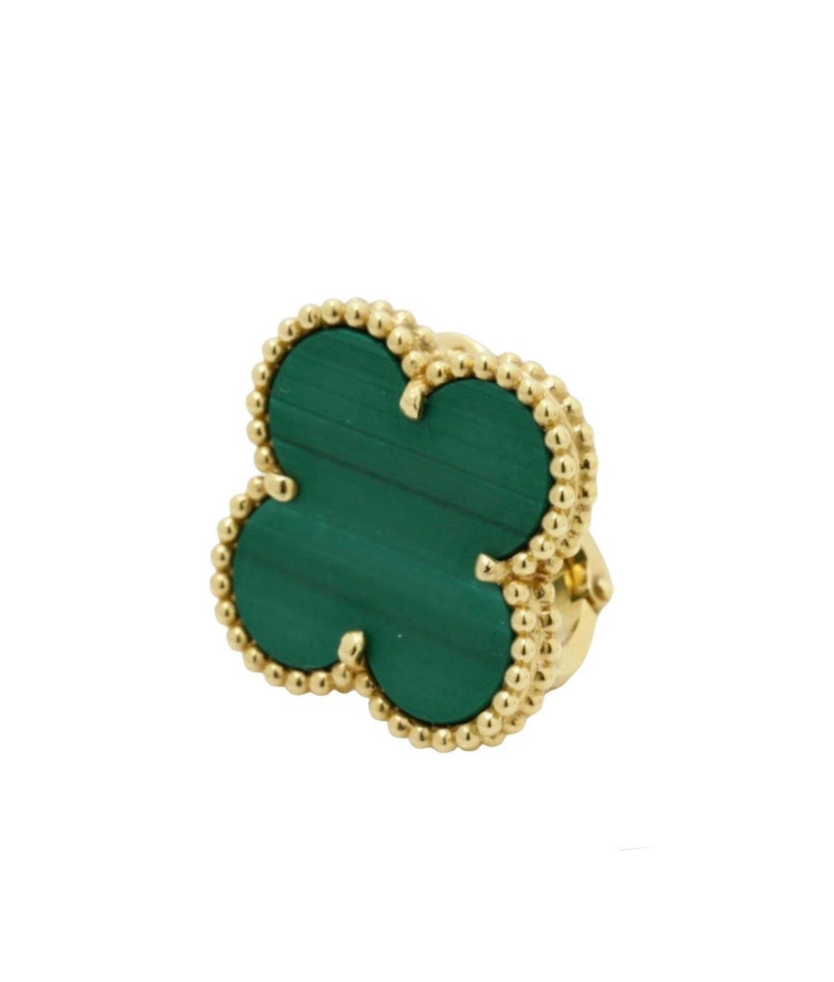 Van Cleef &Arpels Magic Malachite Earrings 18k Gold