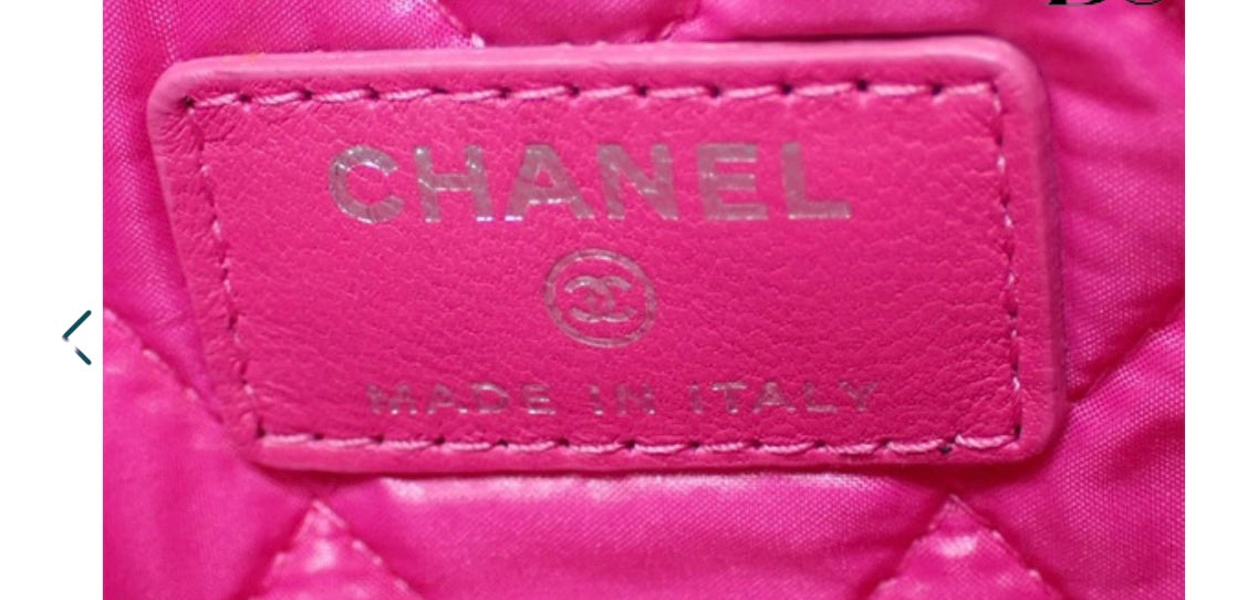 Chanel Pink Quilted Lambskin Clutch
