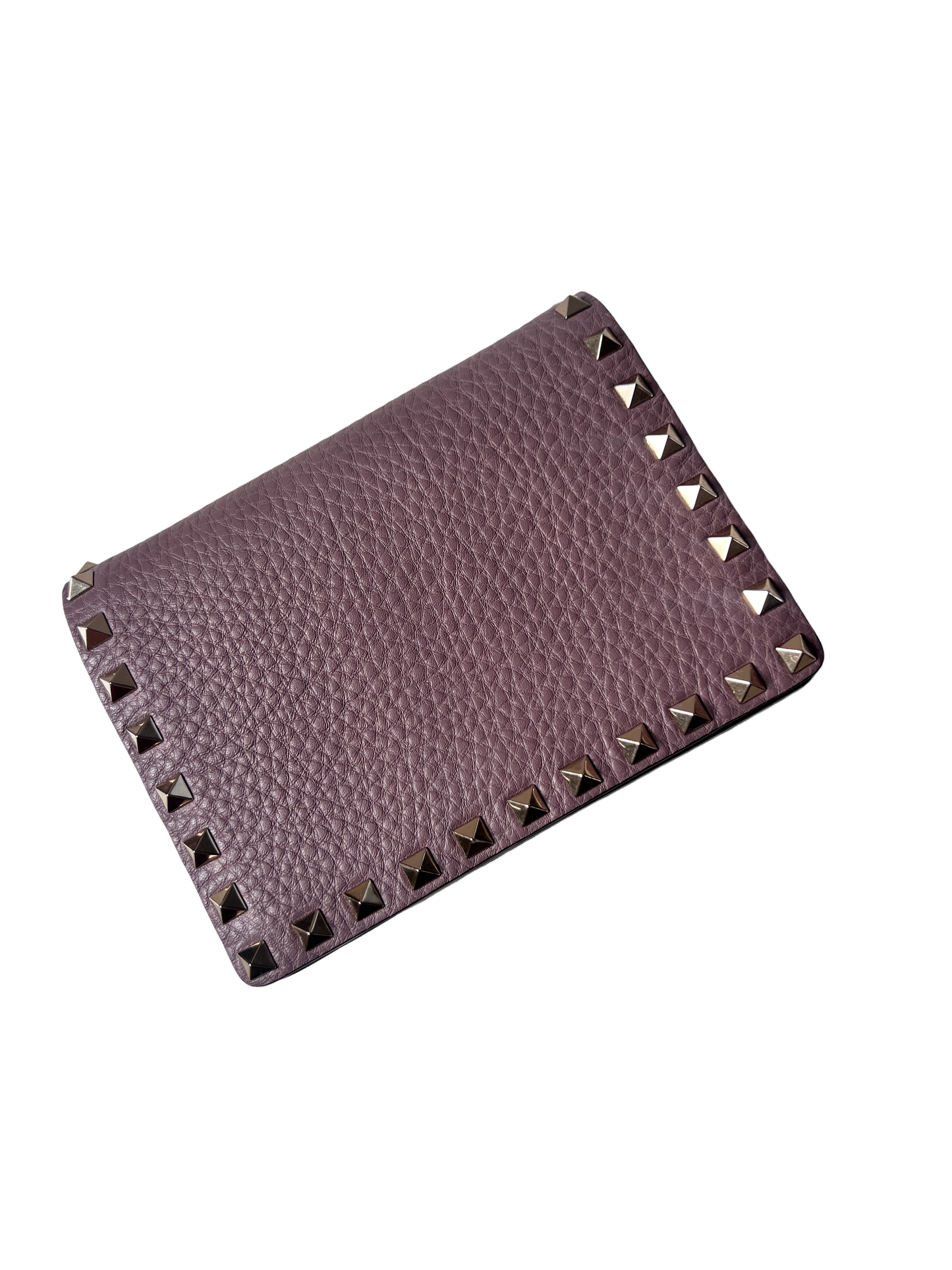 ROCKSTUD MAUVE CALFSKIN CHAIN POUCH