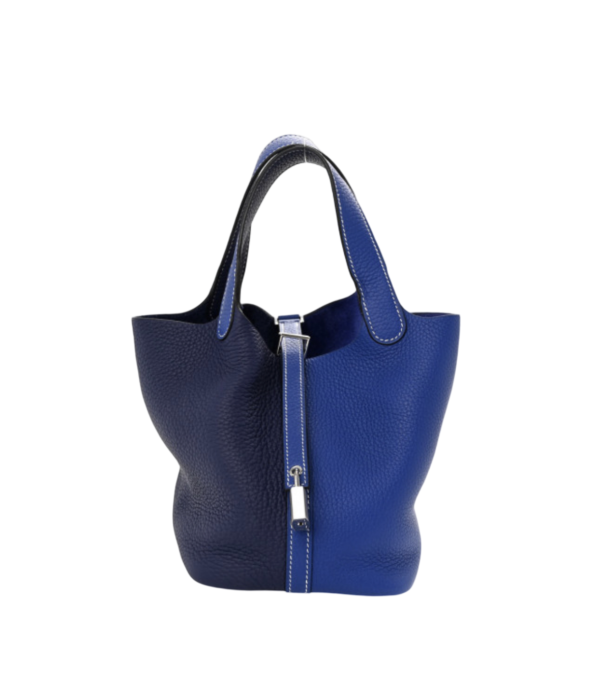 Hermès Picotin Lock 18 Casaque Bleu Encre and Bleu Electric Clemence W/ Palladium Hardware