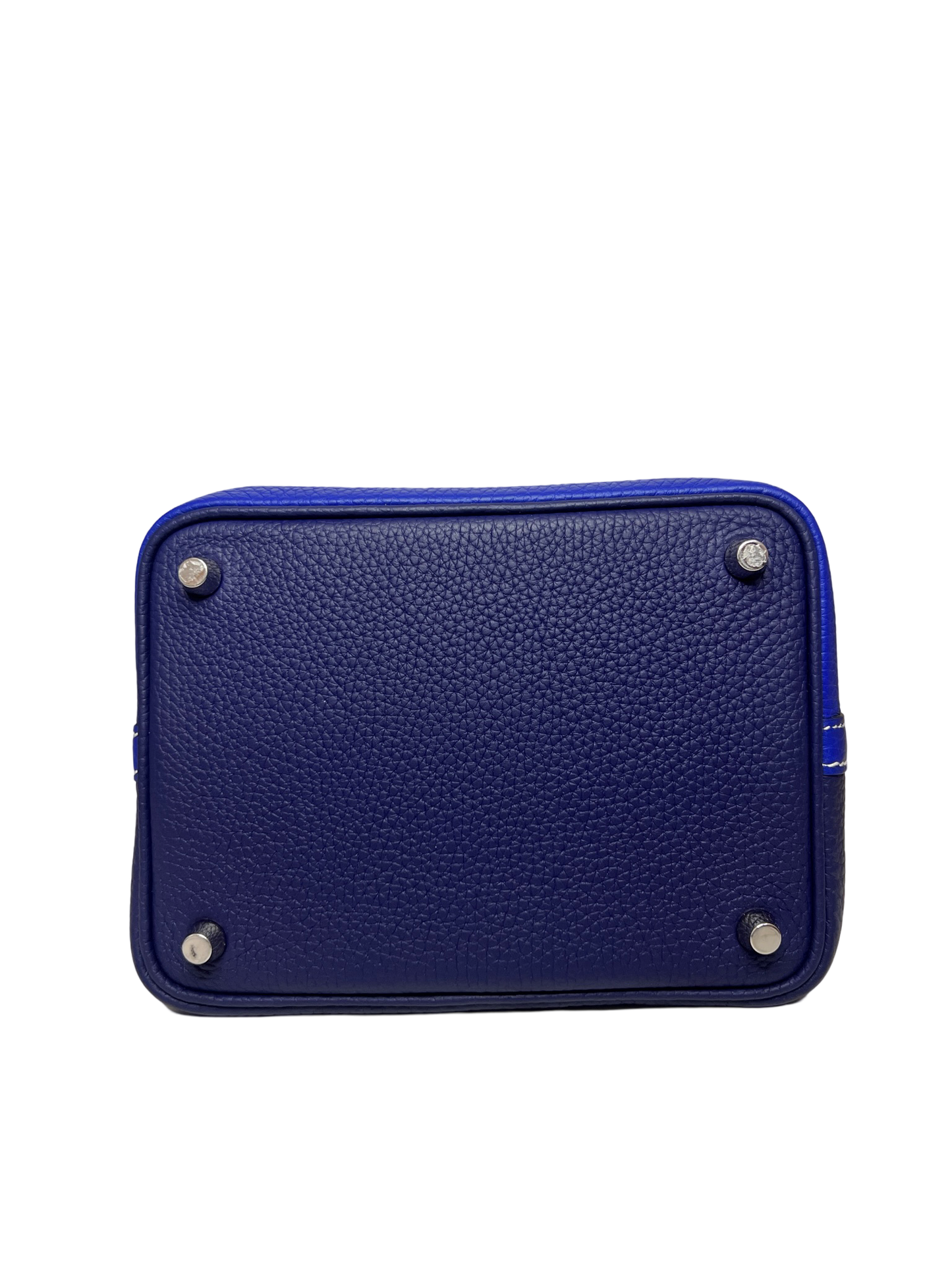 Hermès Picotin Lock 18 Casaque Bleu Encre and Bleu Electric Clemence W/ Palladium Hardware