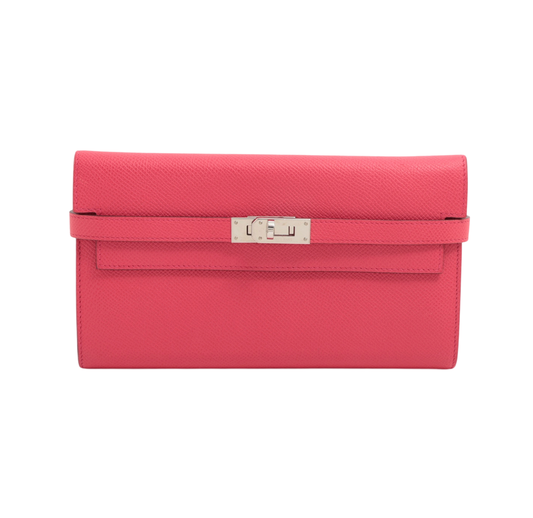 Hermes Texas Rose Epsom Kelly Wallet WPH