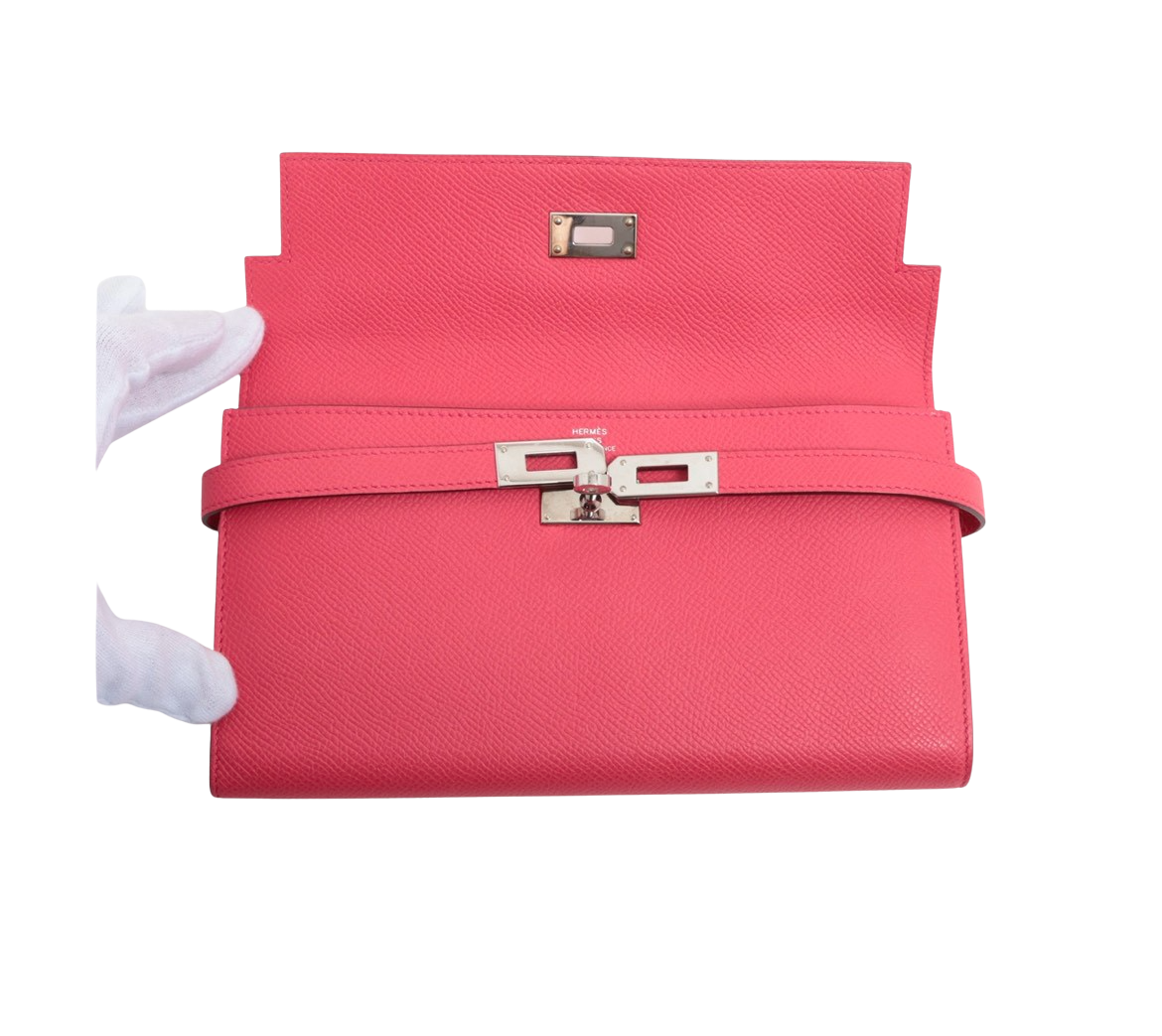 Hermes Texas Rose Epsom Kelly Wallet WPH