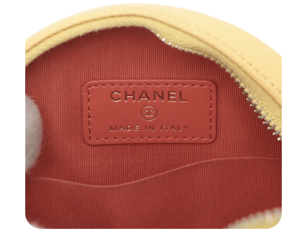 Chanel Tricolor Caviar Filigree Round Crossbody Bag