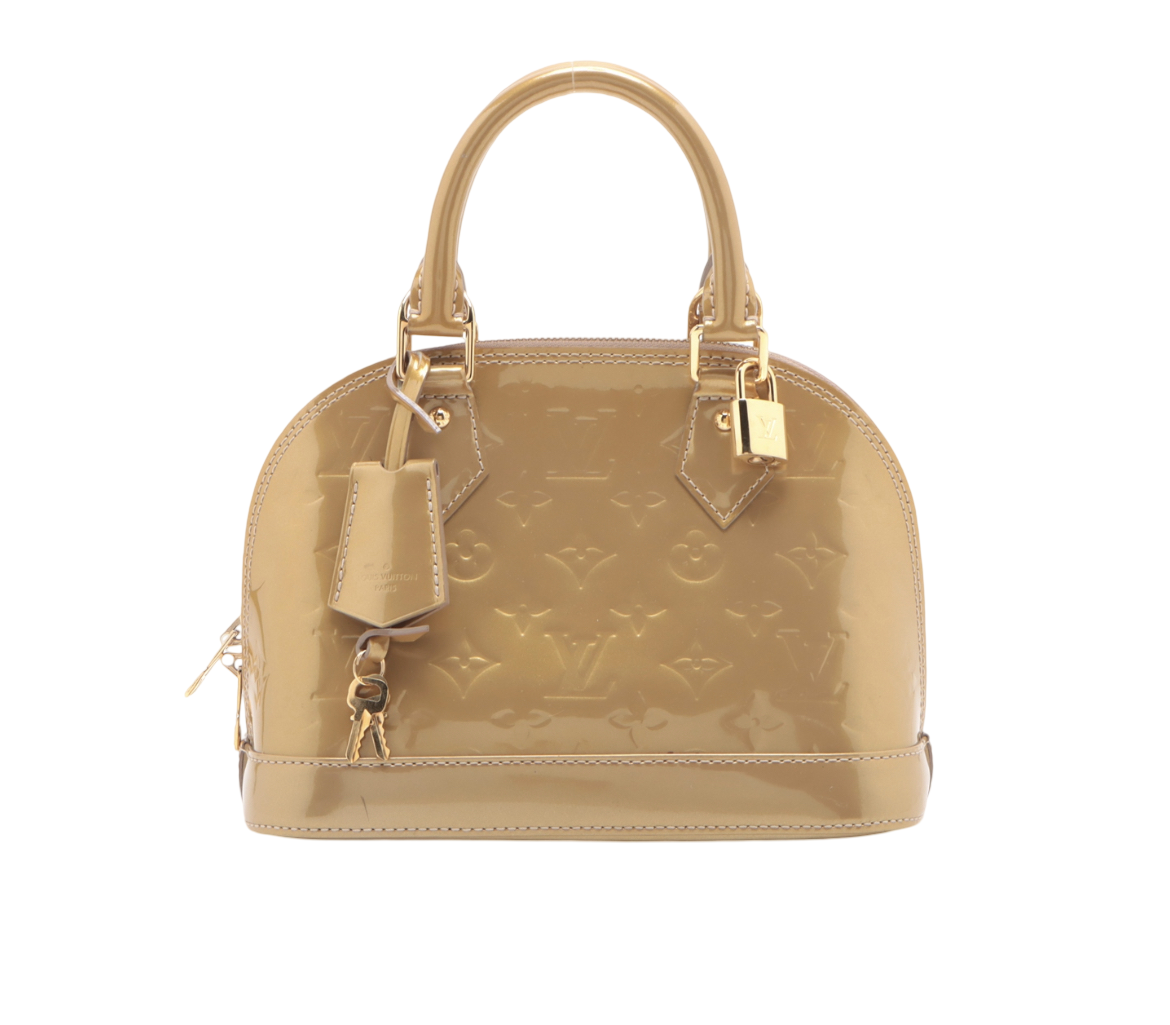Louis Vuitton Gold Patent Leather Alma BB