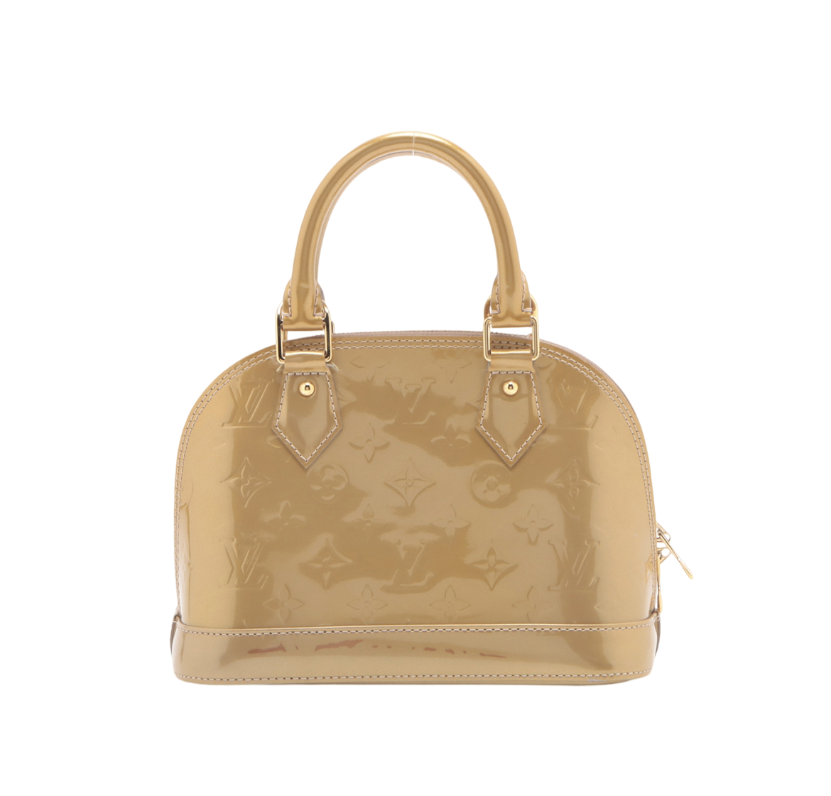 Louis Vuitton Gold Patent Leather Alma BB
