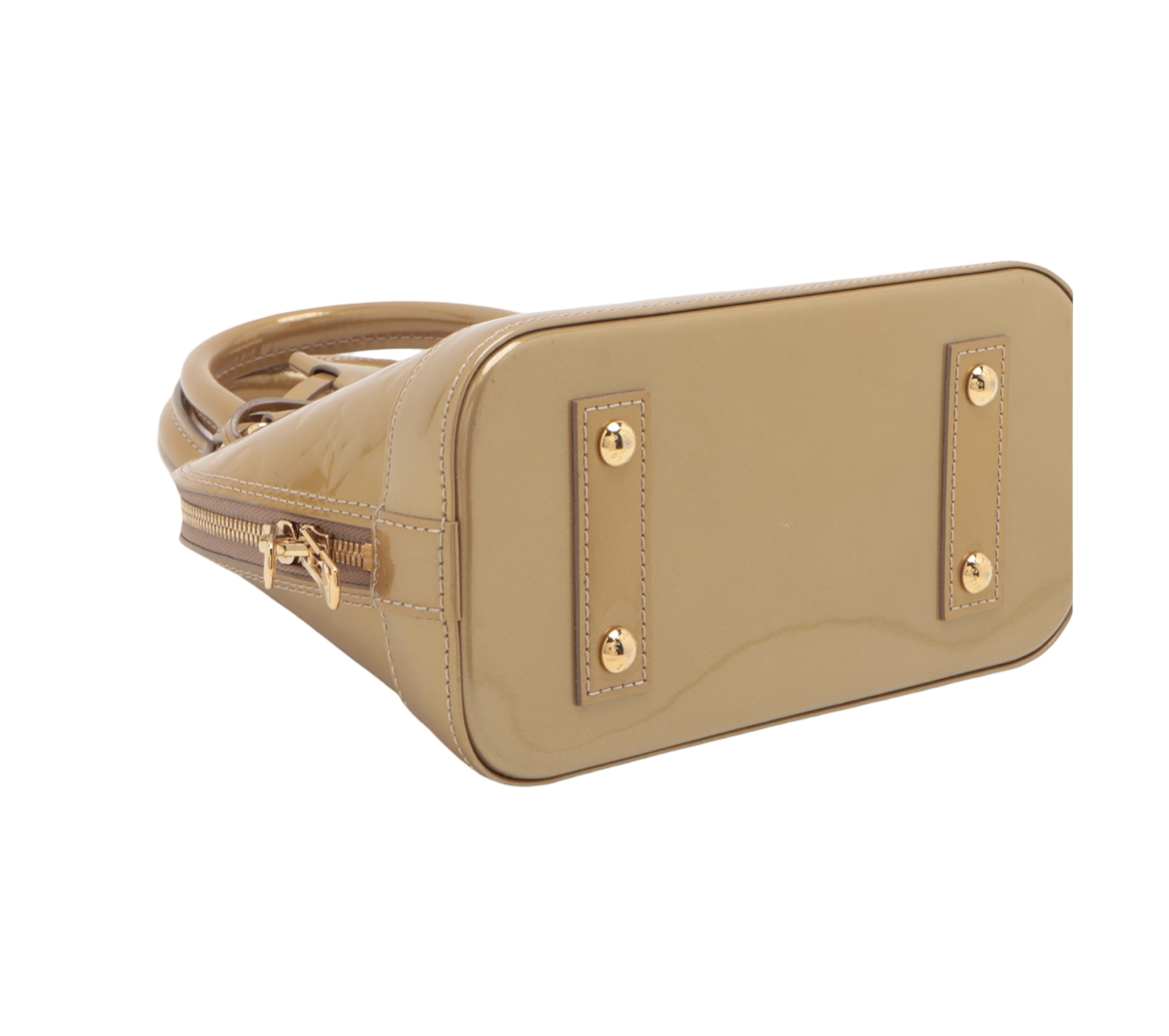 Louis Vuitton Gold Patent Leather Alma BB