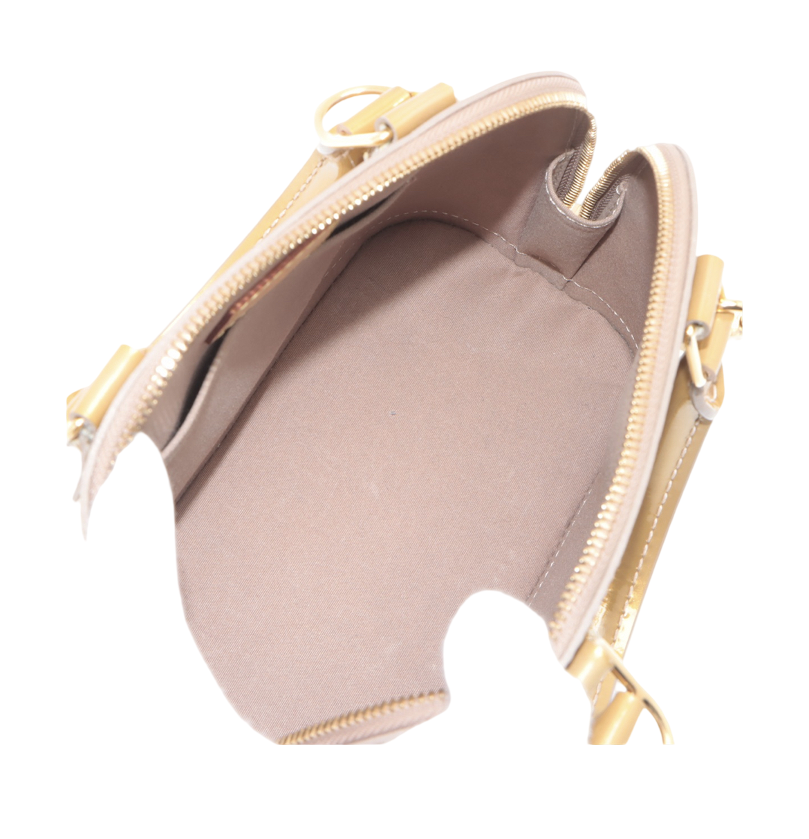 Louis Vuitton Gold Patent Leather Alma BB