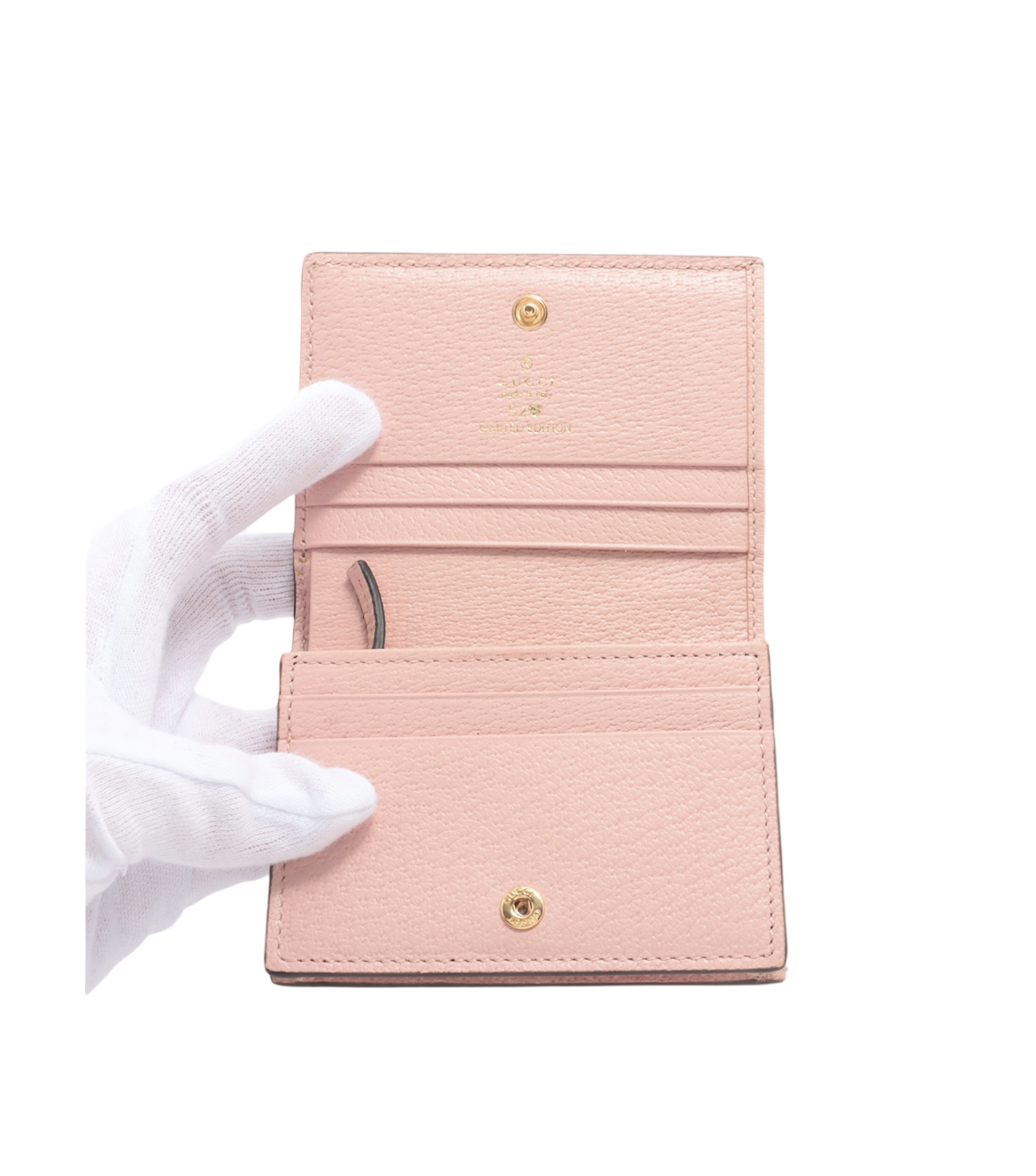Gucci Limited Edition Denim /Embroidered Flower Wallet
