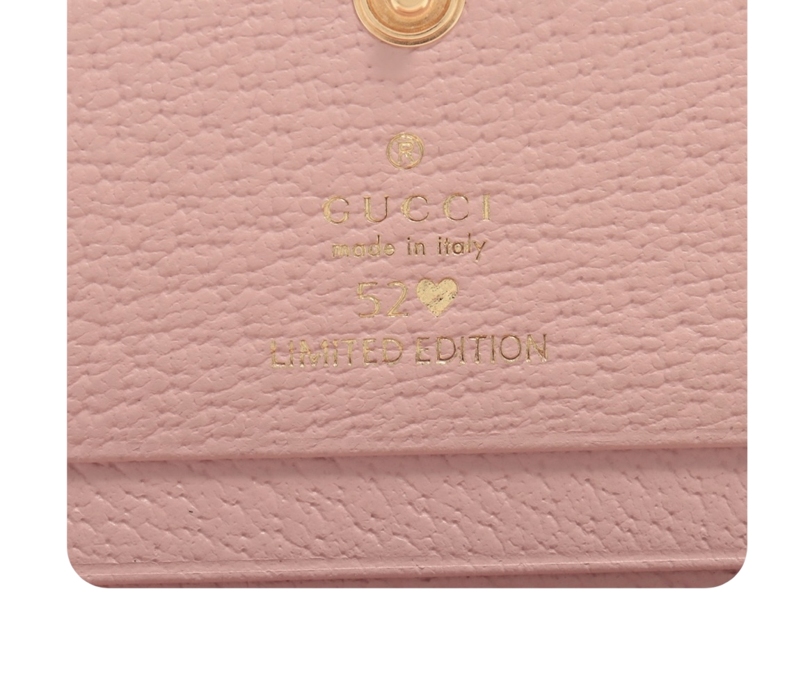 Gucci Limited Edition Denim /Embroidered Flower Wallet