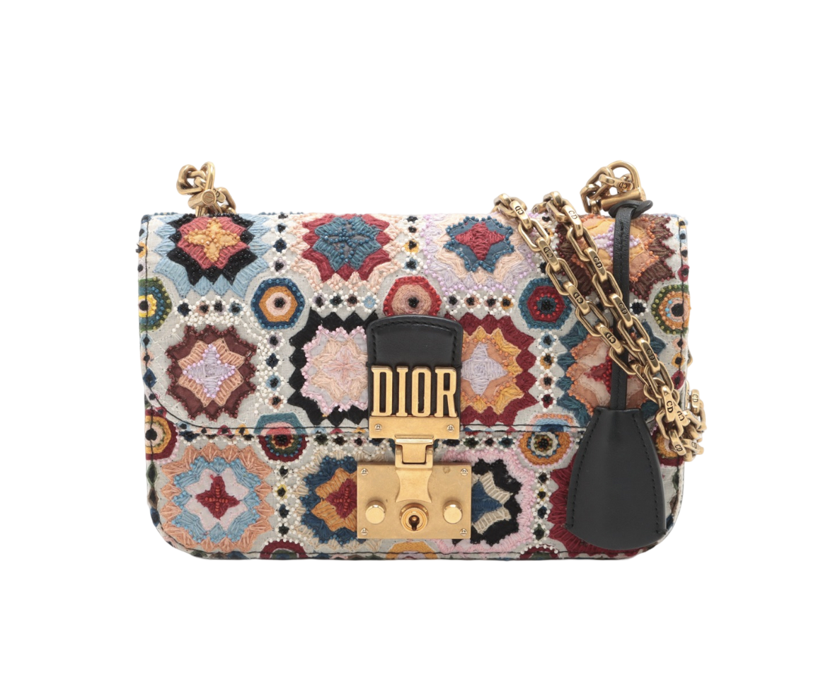 Dior Beaded Embroidered Dior Addict Bag