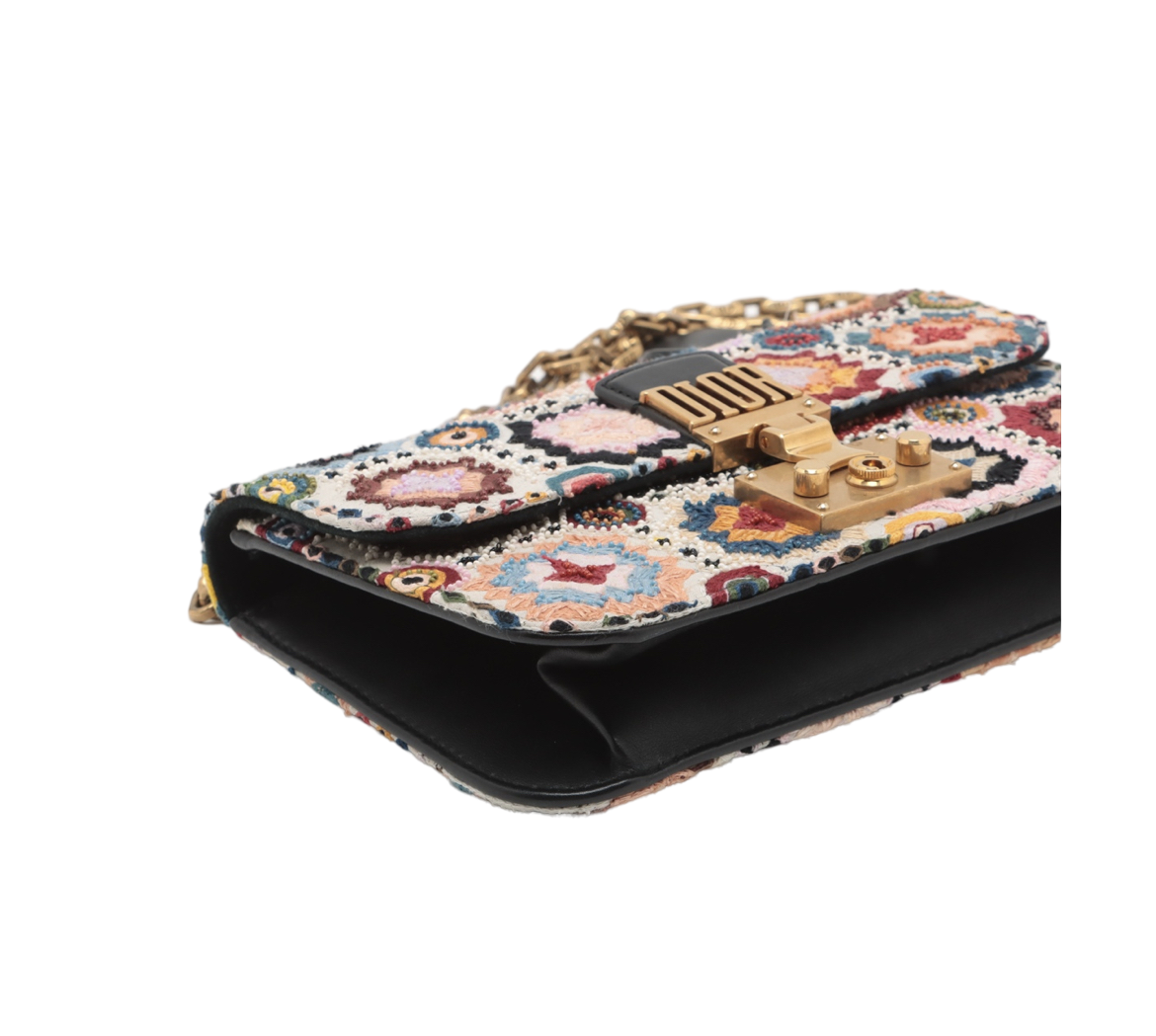 Dior Beaded Embroidered Dior Addict Bag