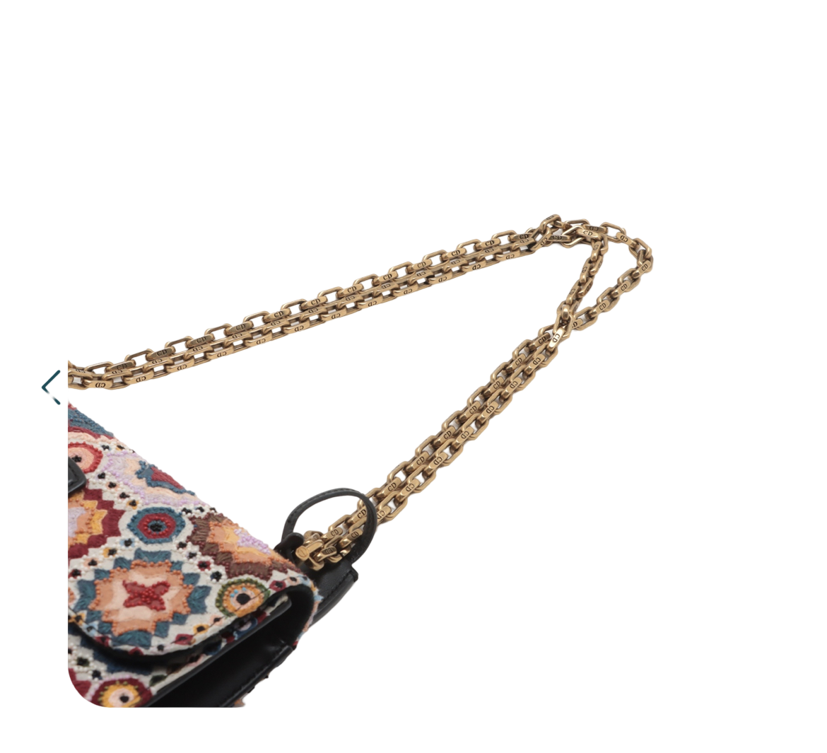 Dior Beaded Embroidered Dior Addict Bag