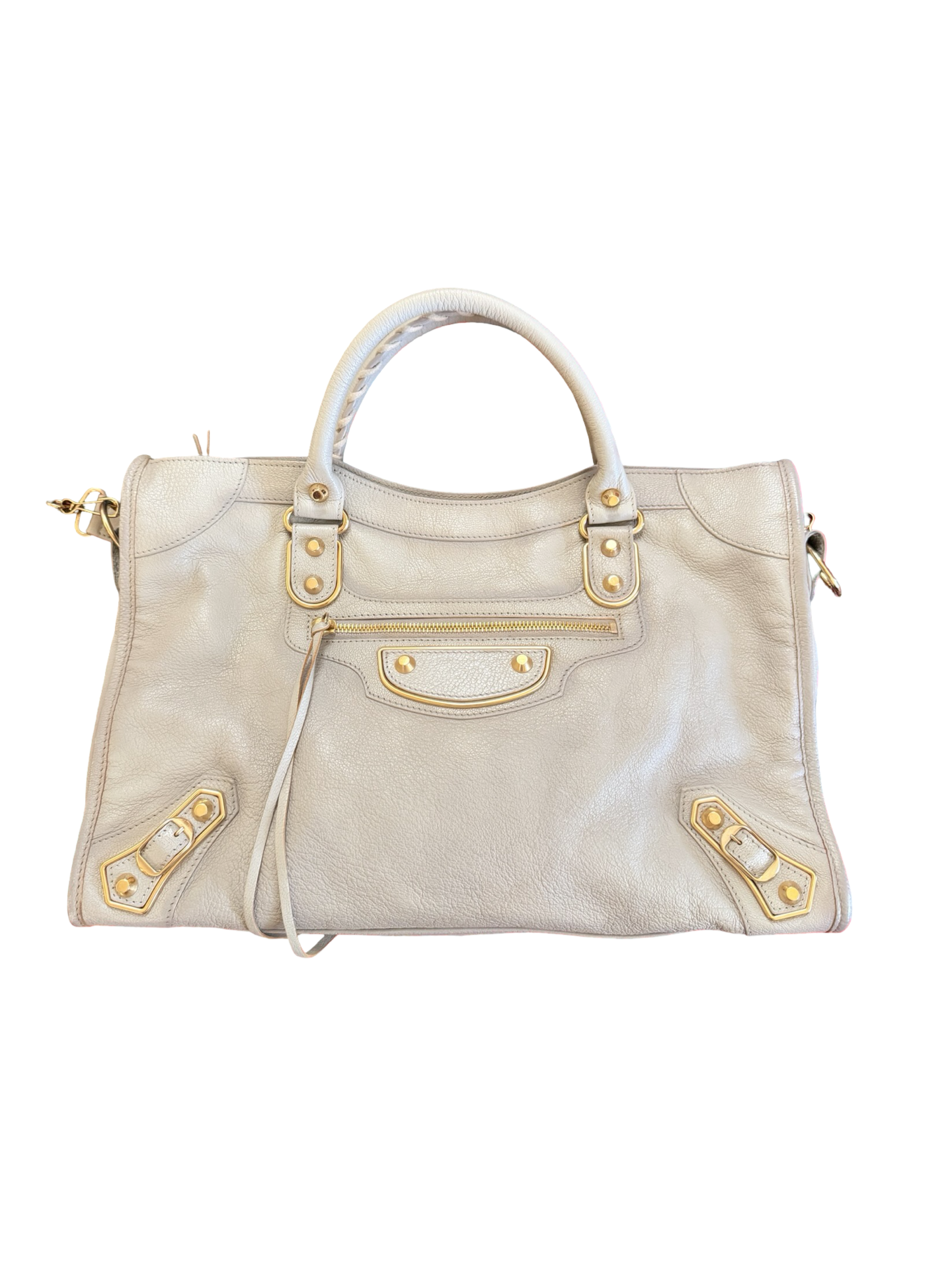Balenciaga Cement Gray Edge City Bag w/ shoulder strap
