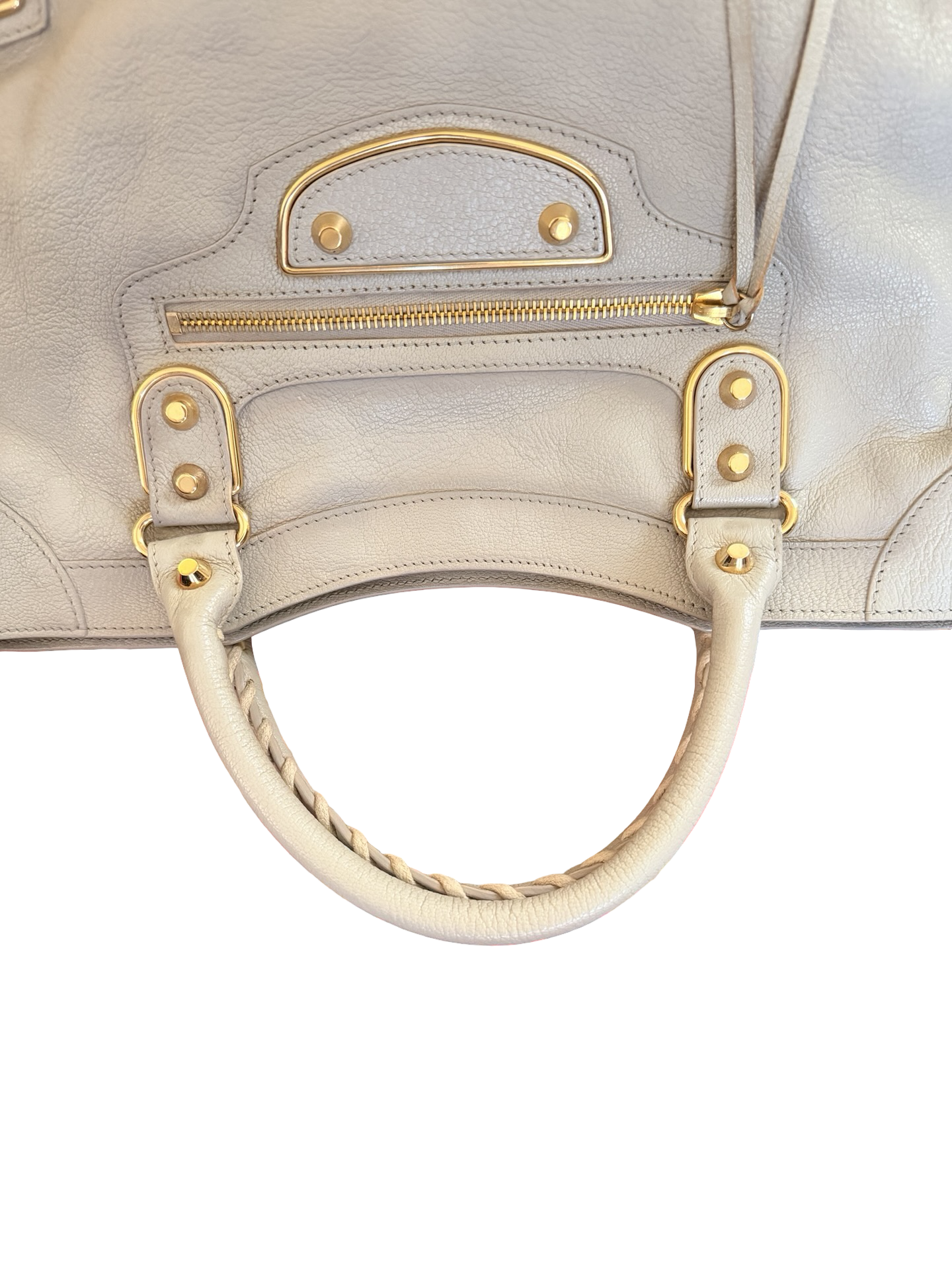 Balenciaga Cement Gray Edge City Bag w/ shoulder strap