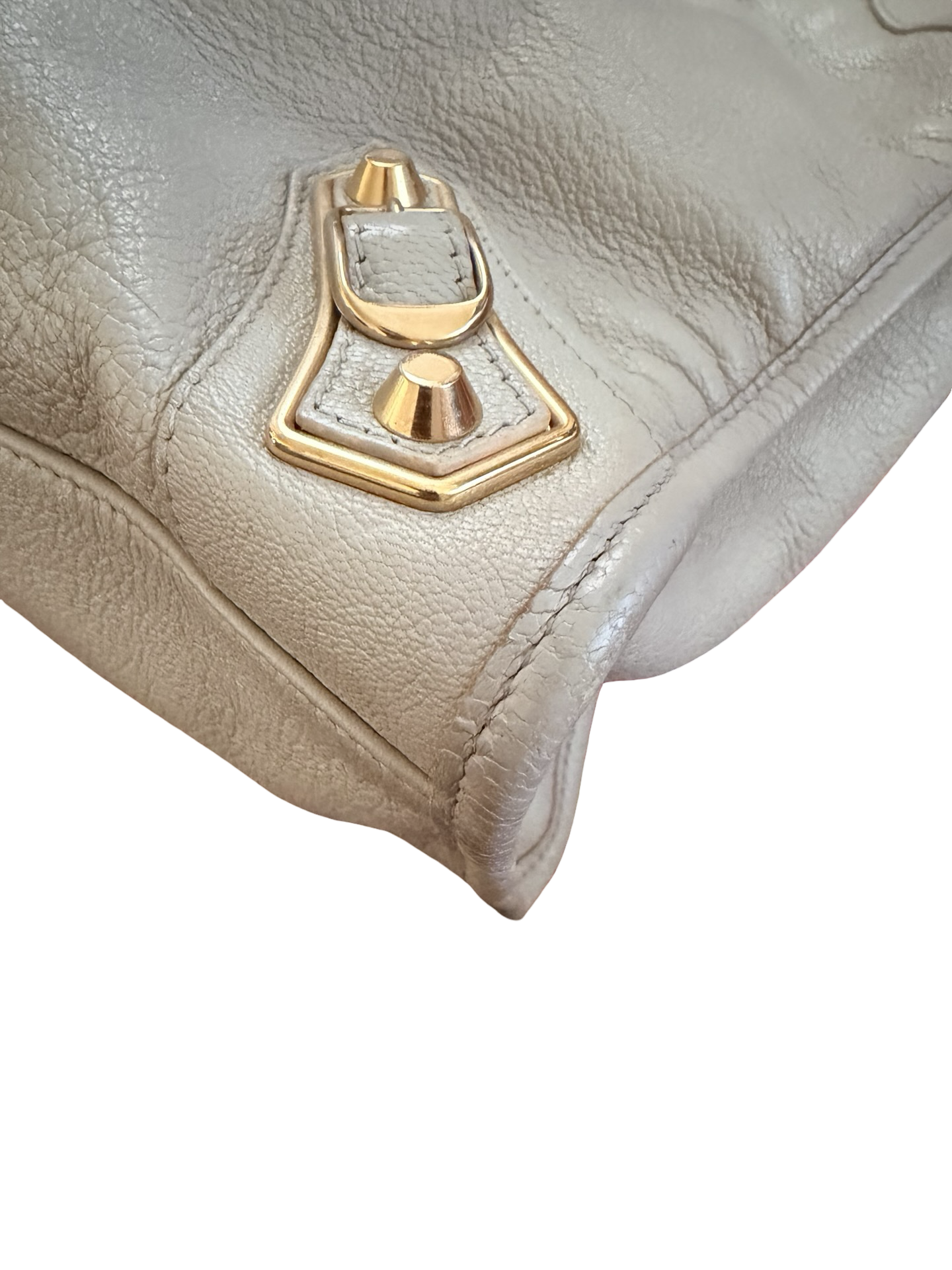 Balenciaga Cement Gray Edge City Bag w/ shoulder strap