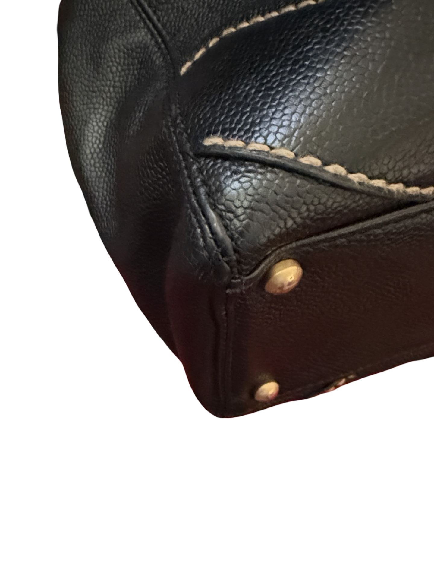 Chanel Black Caviar CC Stitch Tote
