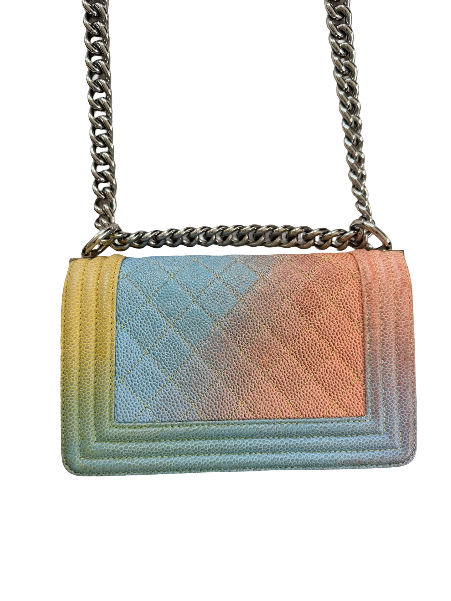 Chanel Rainbow Caviar Leather Small Boy Bag