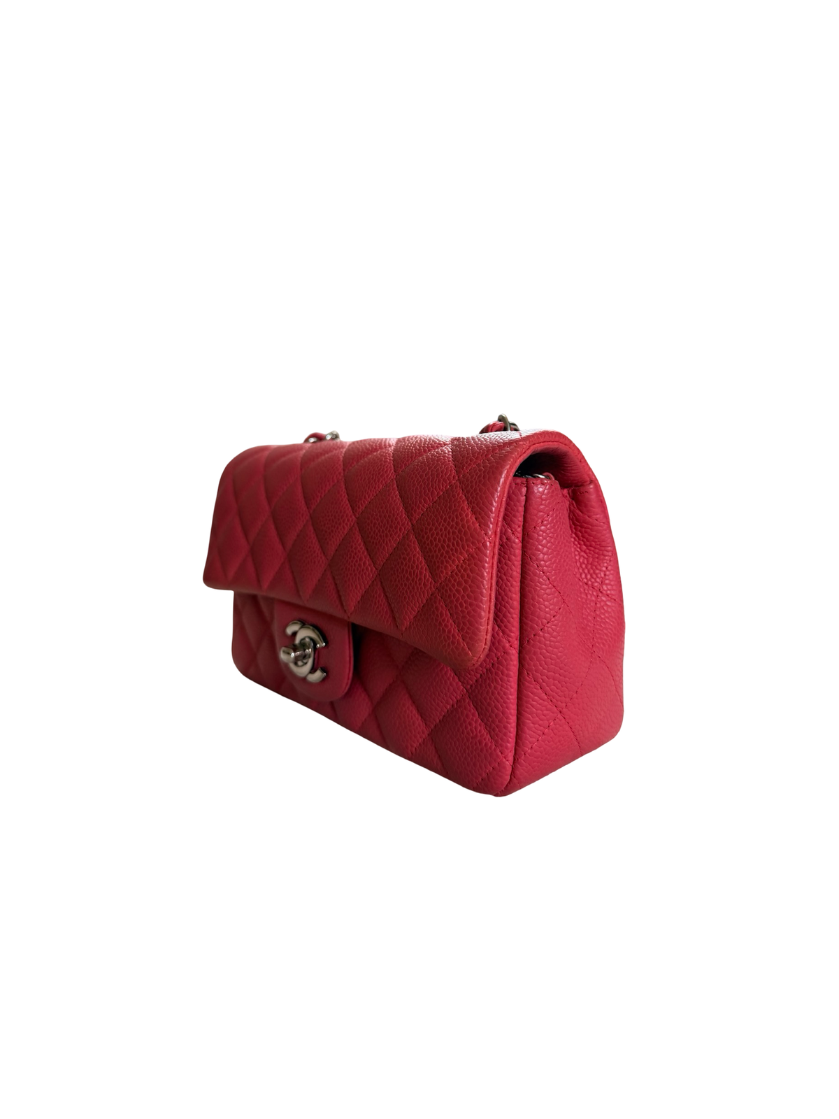 Chanel Fuchsia Pink Mini Rectangle Crossbody