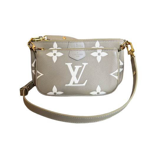Louis Vuitton Khaki Monogram Leather Multi Pochette Crossbody