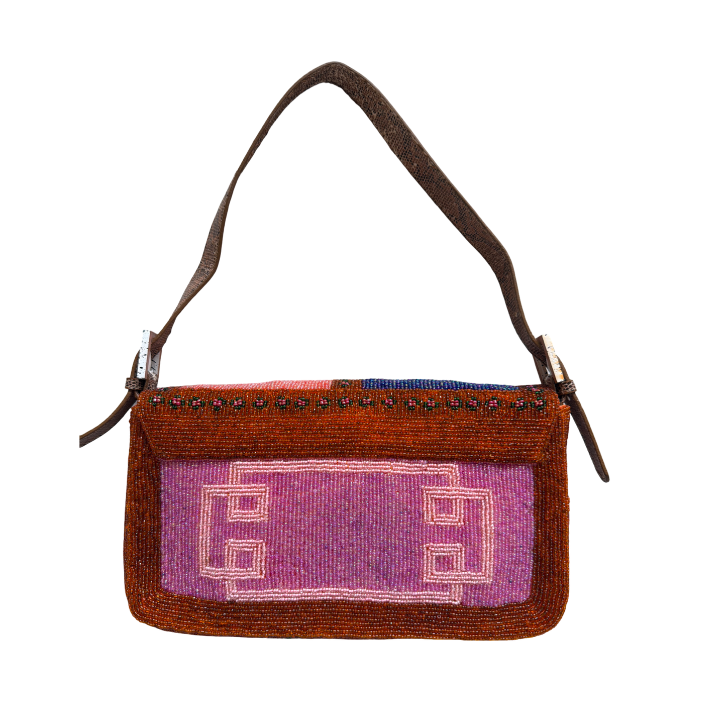 Fendi Vintage  Beaded Baguette Bag