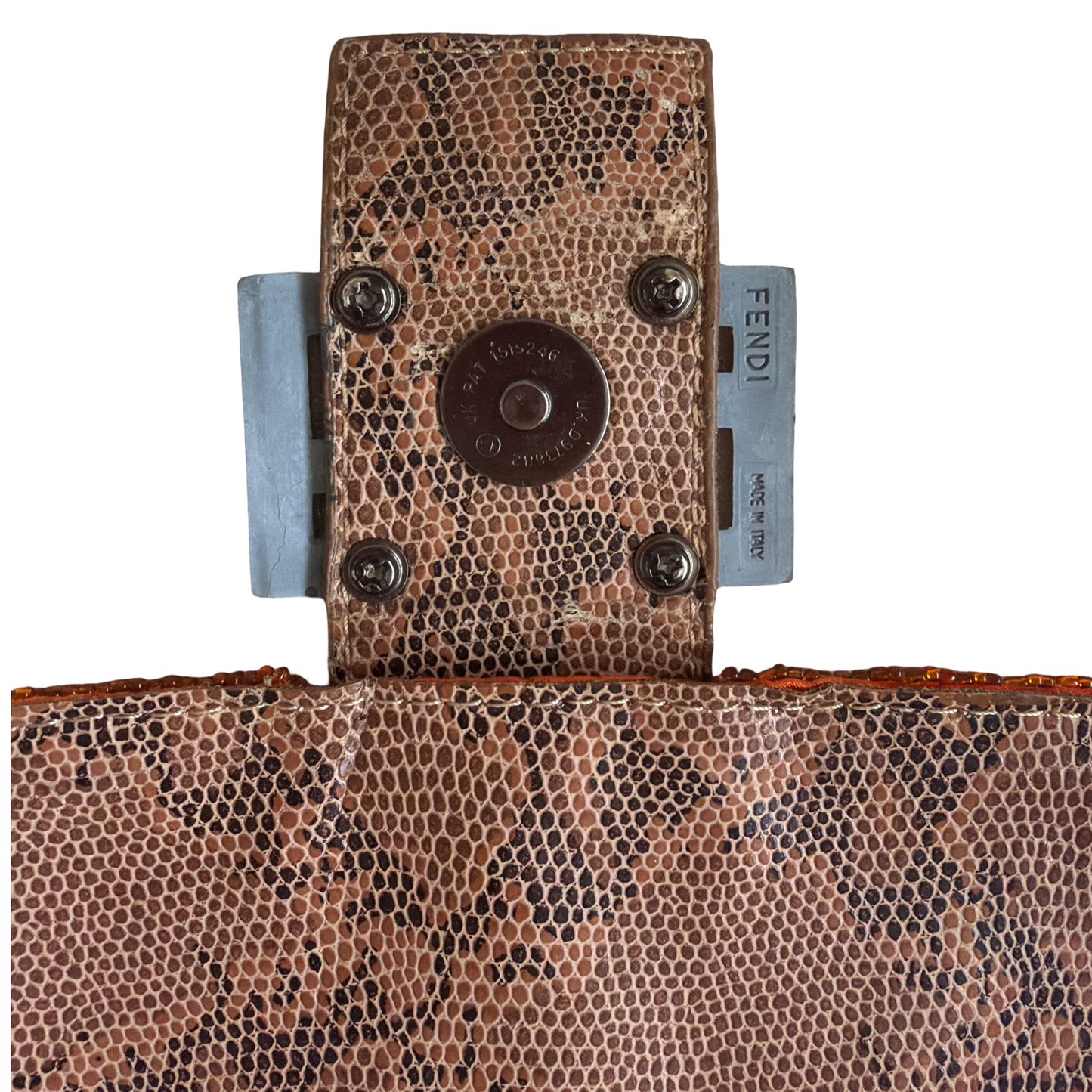 Fendi Vintage  Beaded Baguette Bag