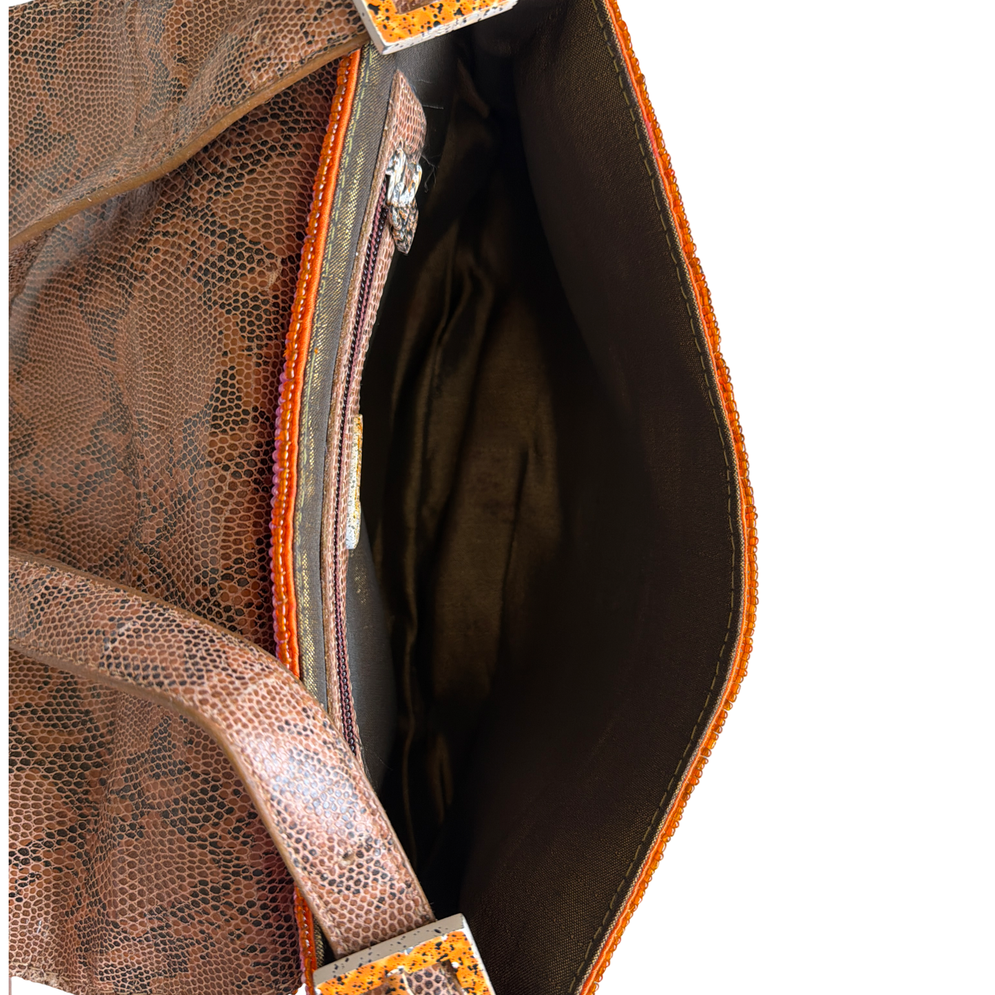 Fendi Vintage  Beaded Baguette Bag