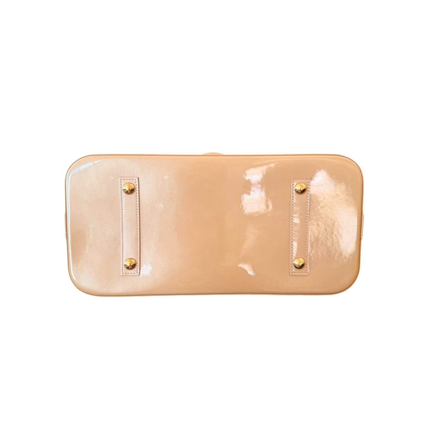 Louis Vuitton Beige Vernis Alma GM Bag
