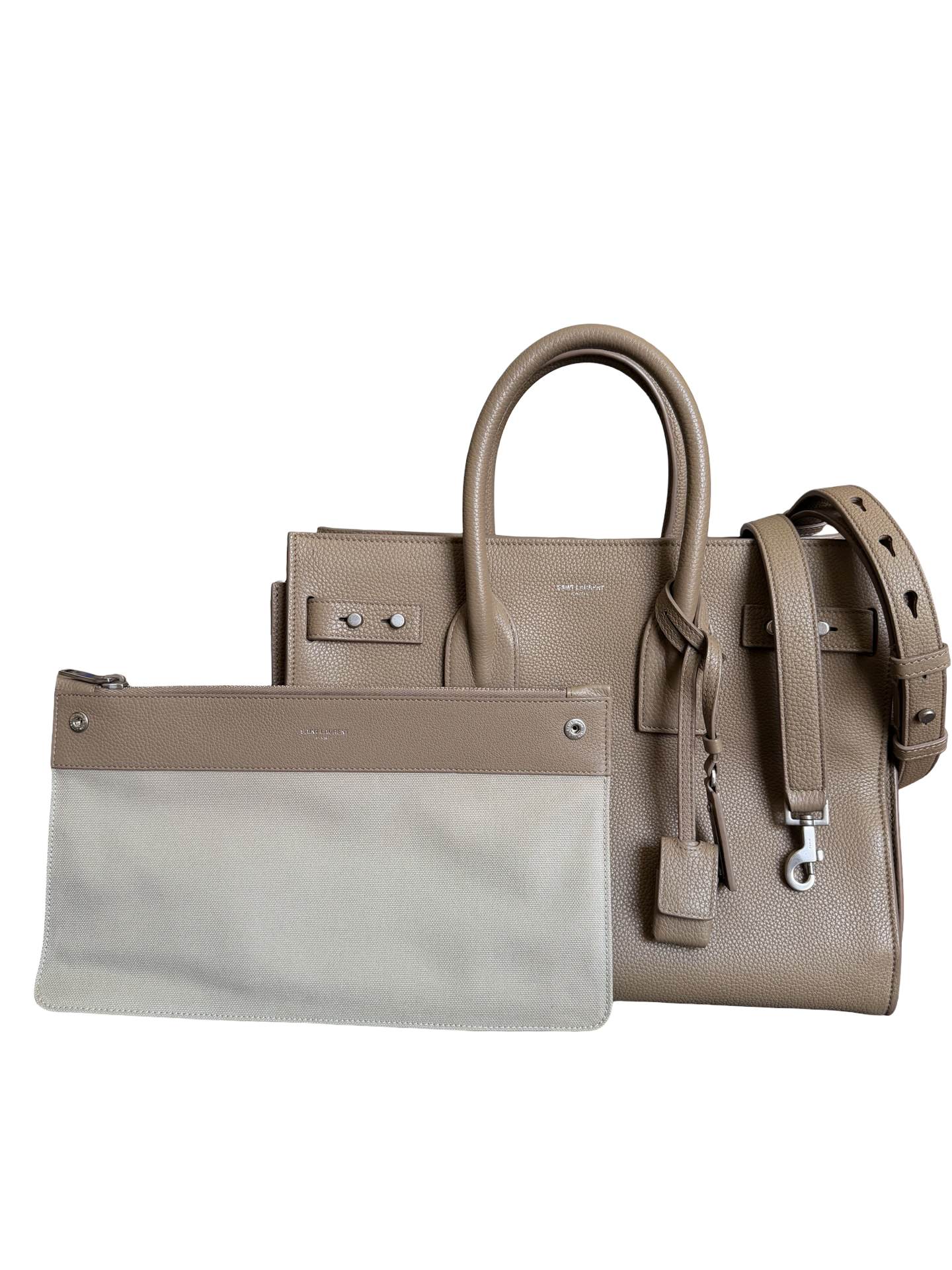 Saint Laurent Dark Beige Sac De Jour Baby Bag