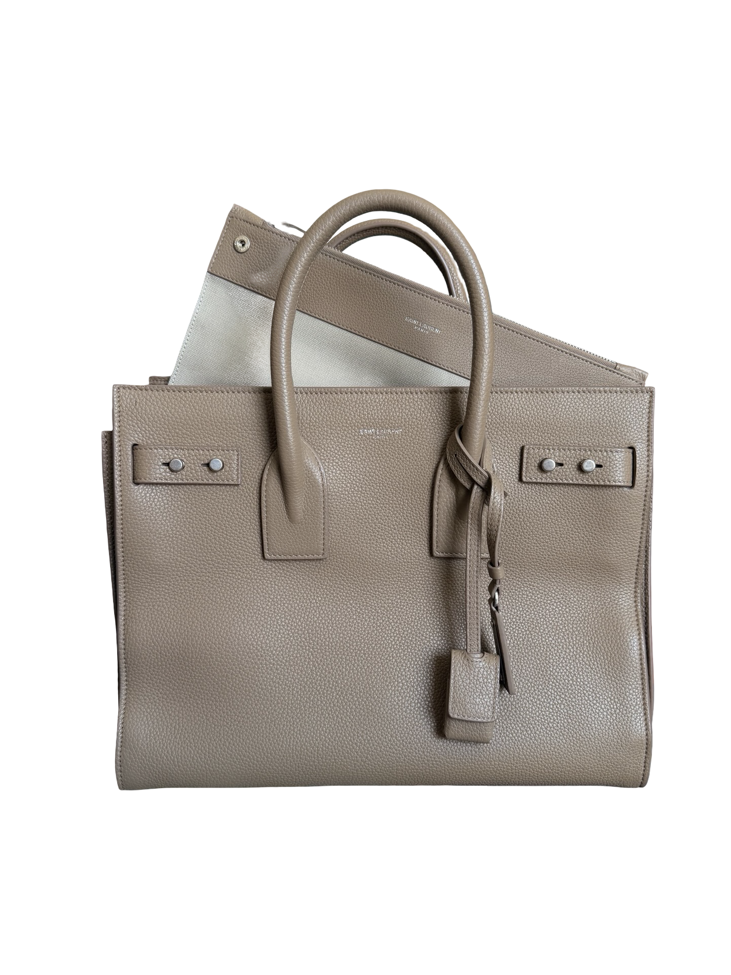 Saint Laurent Dark Beige Sac De Jour Baby Bag
