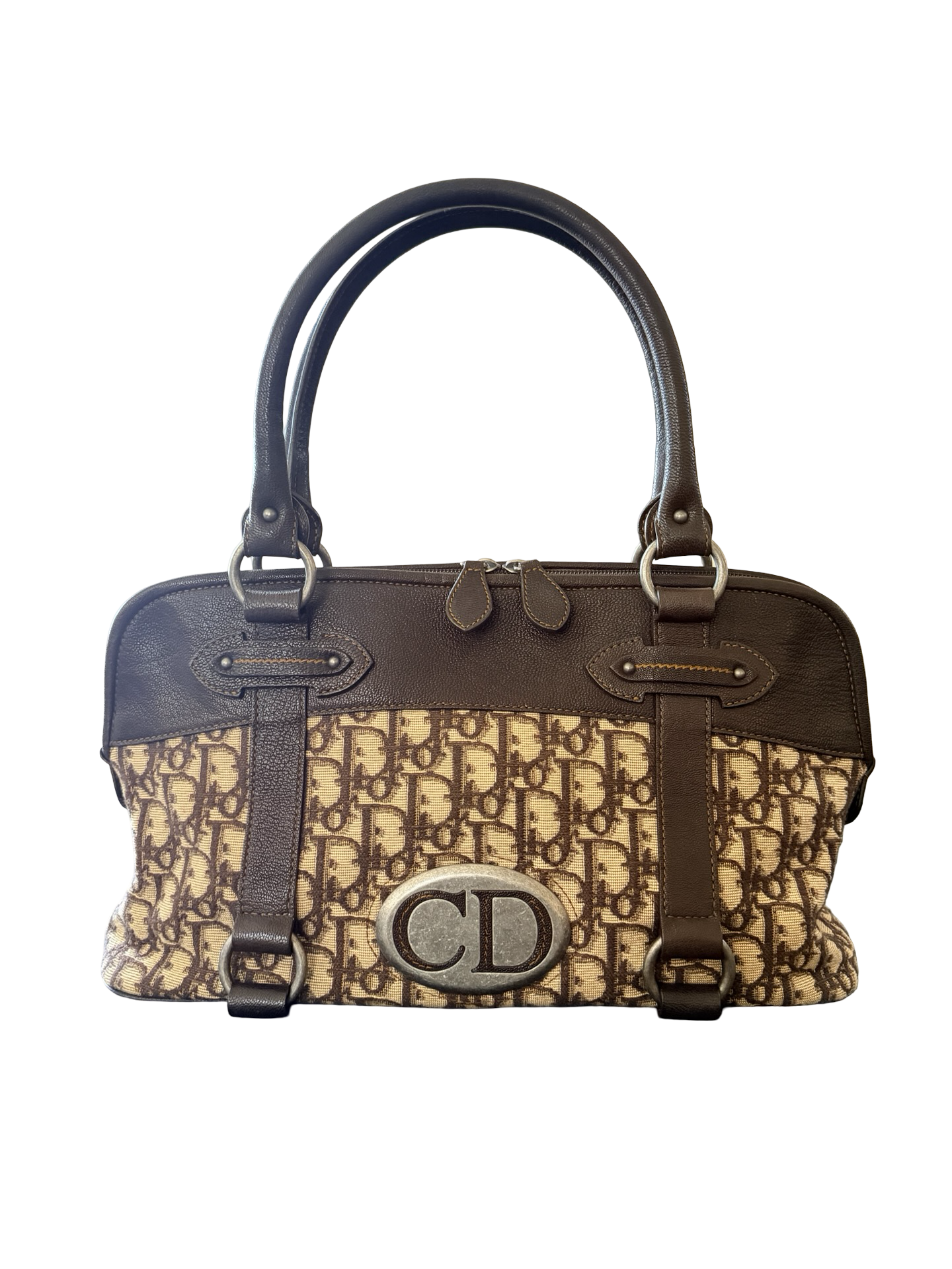 Christian Dior Vintage Monogram Trotter Shoulder Bag