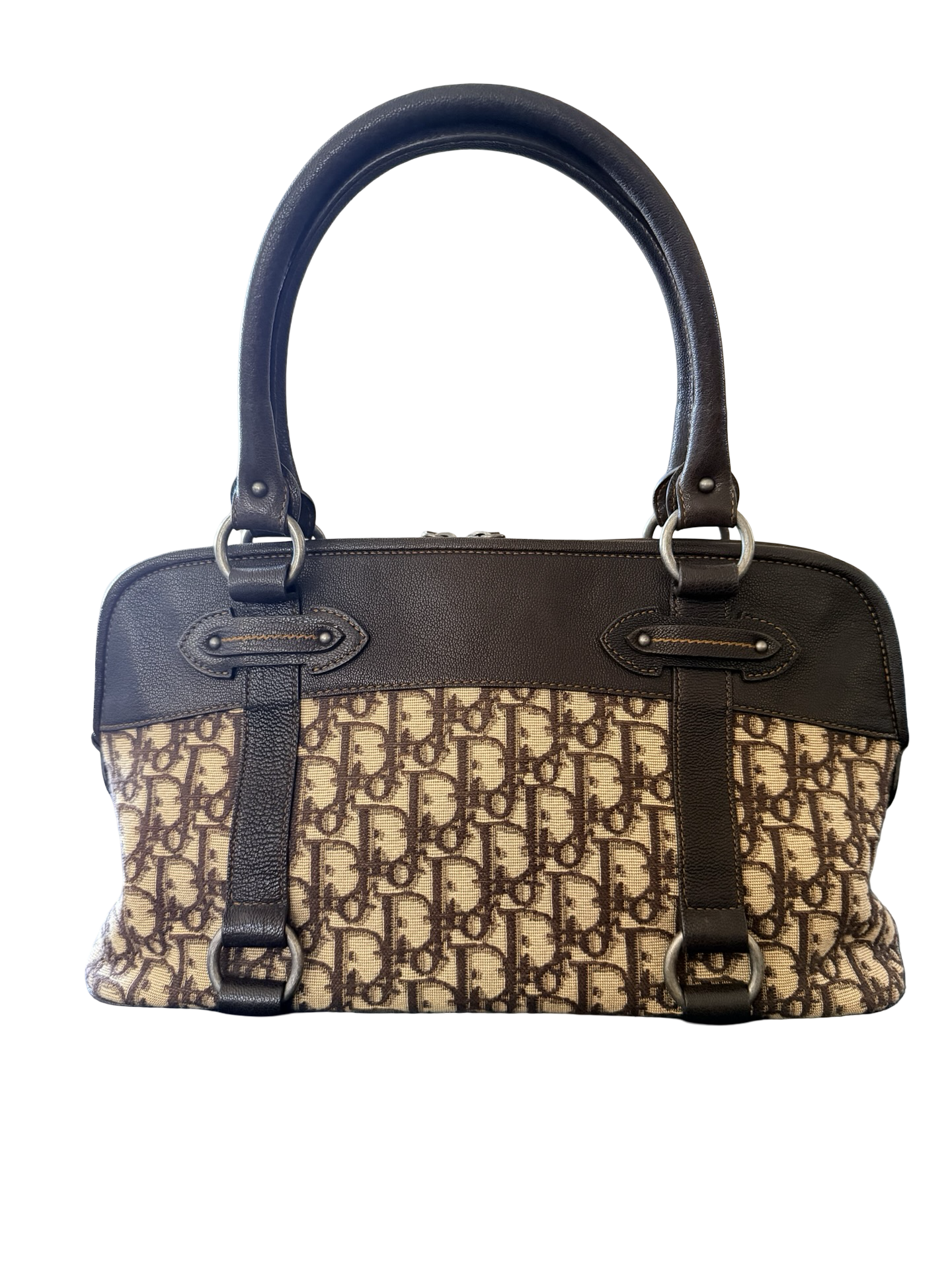 Christian Dior Vintage Monogram Trotter Shoulder Bag