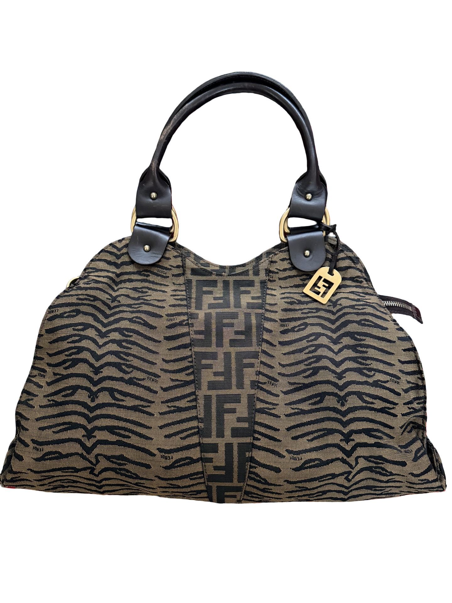 Fendi Vintage Zucca Devil Trapezio handbag