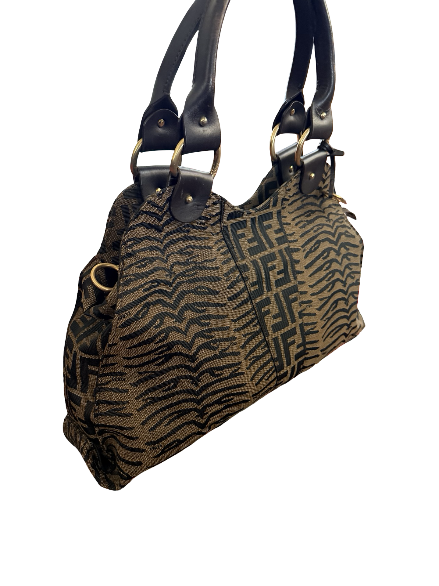Fendi Vintage Zucca Devil Trapezio handbag