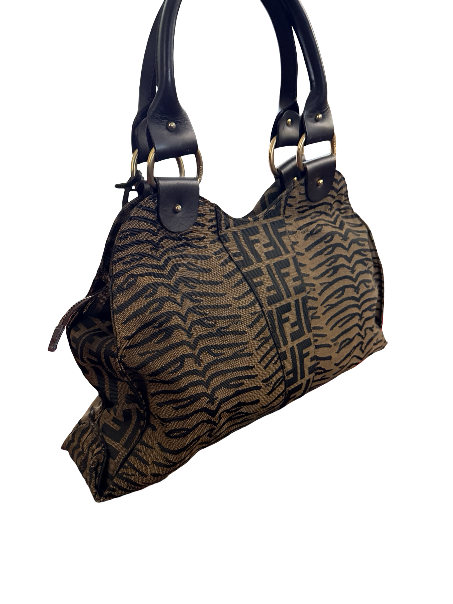 Fendi Vintage Zucca Devil Trapezio handbag