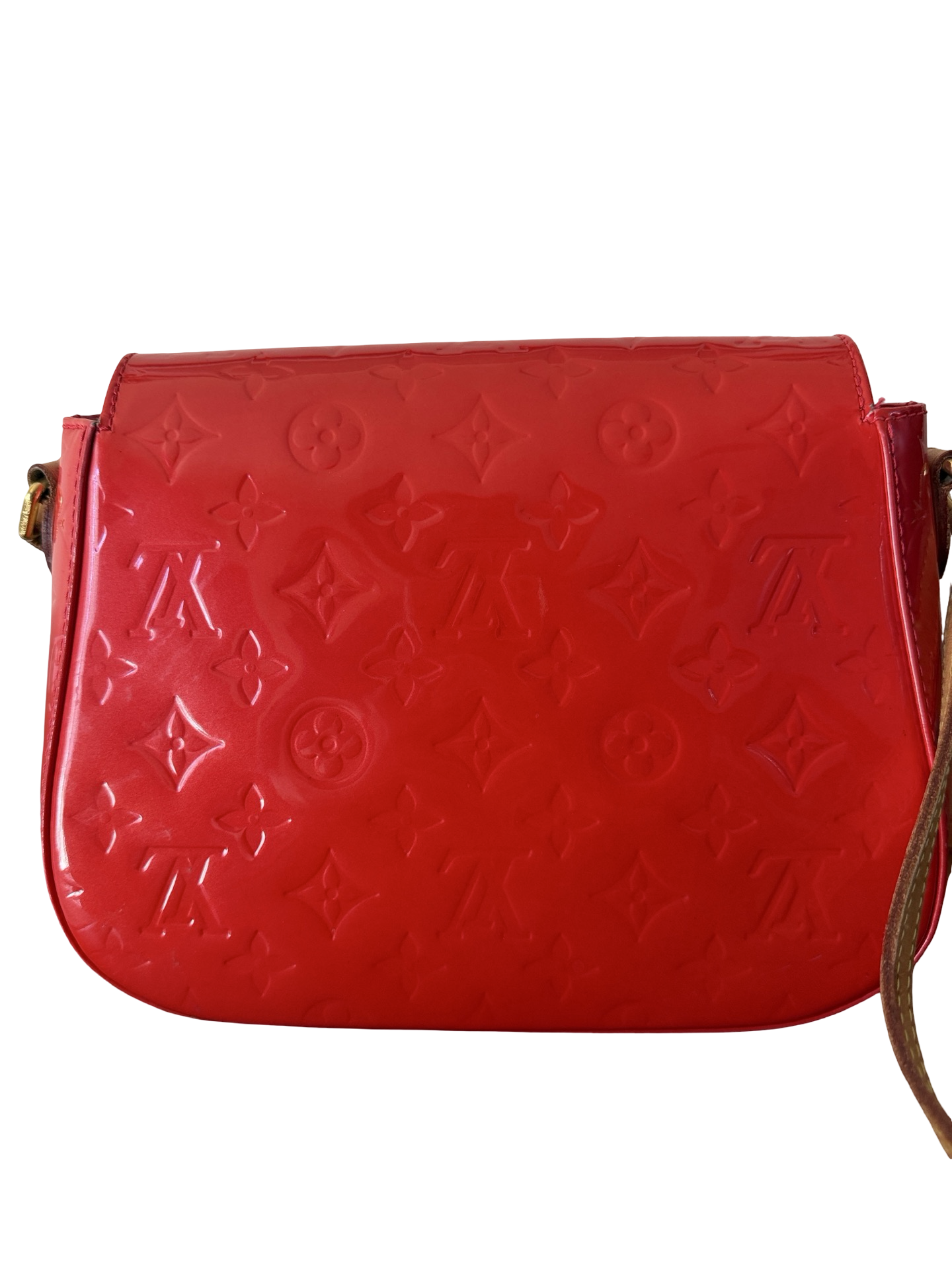 Louis Vuitton Red Vernis Monogram Bellflower PM