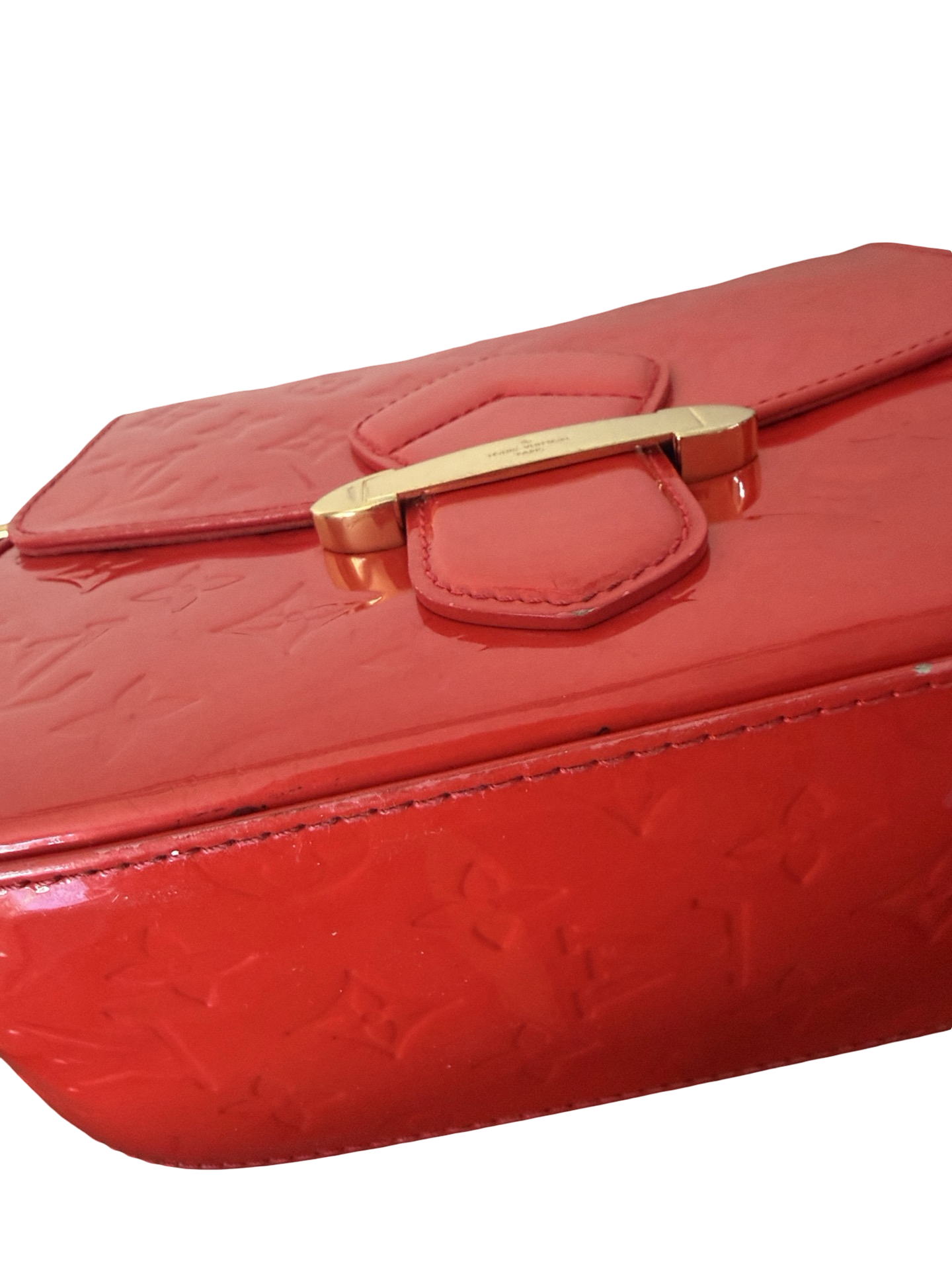 Louis Vuitton Red Vernis Monogram Bellflower PM