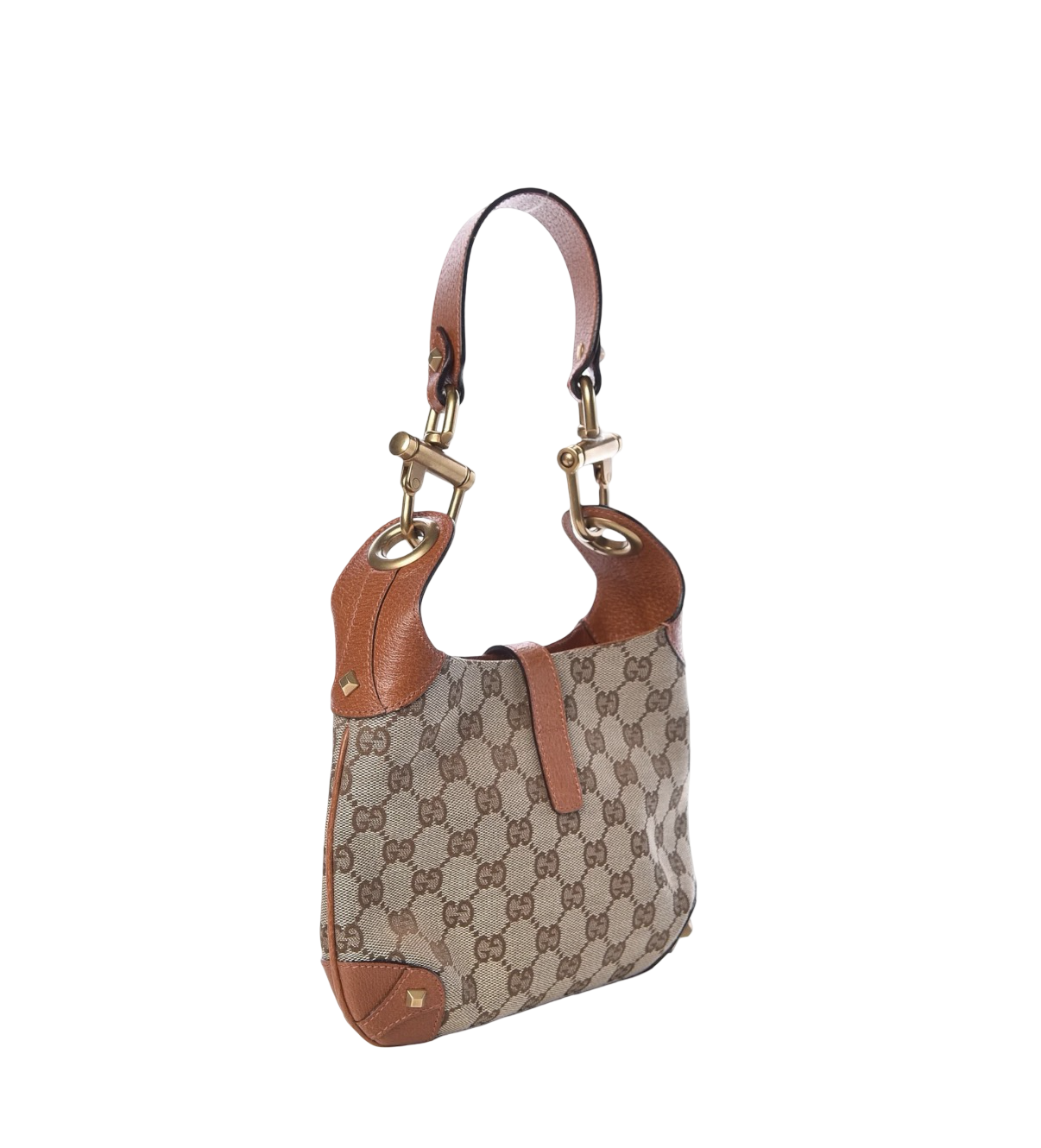 Gucci Monogram Mini Piston Lock Jackie O Hobo
