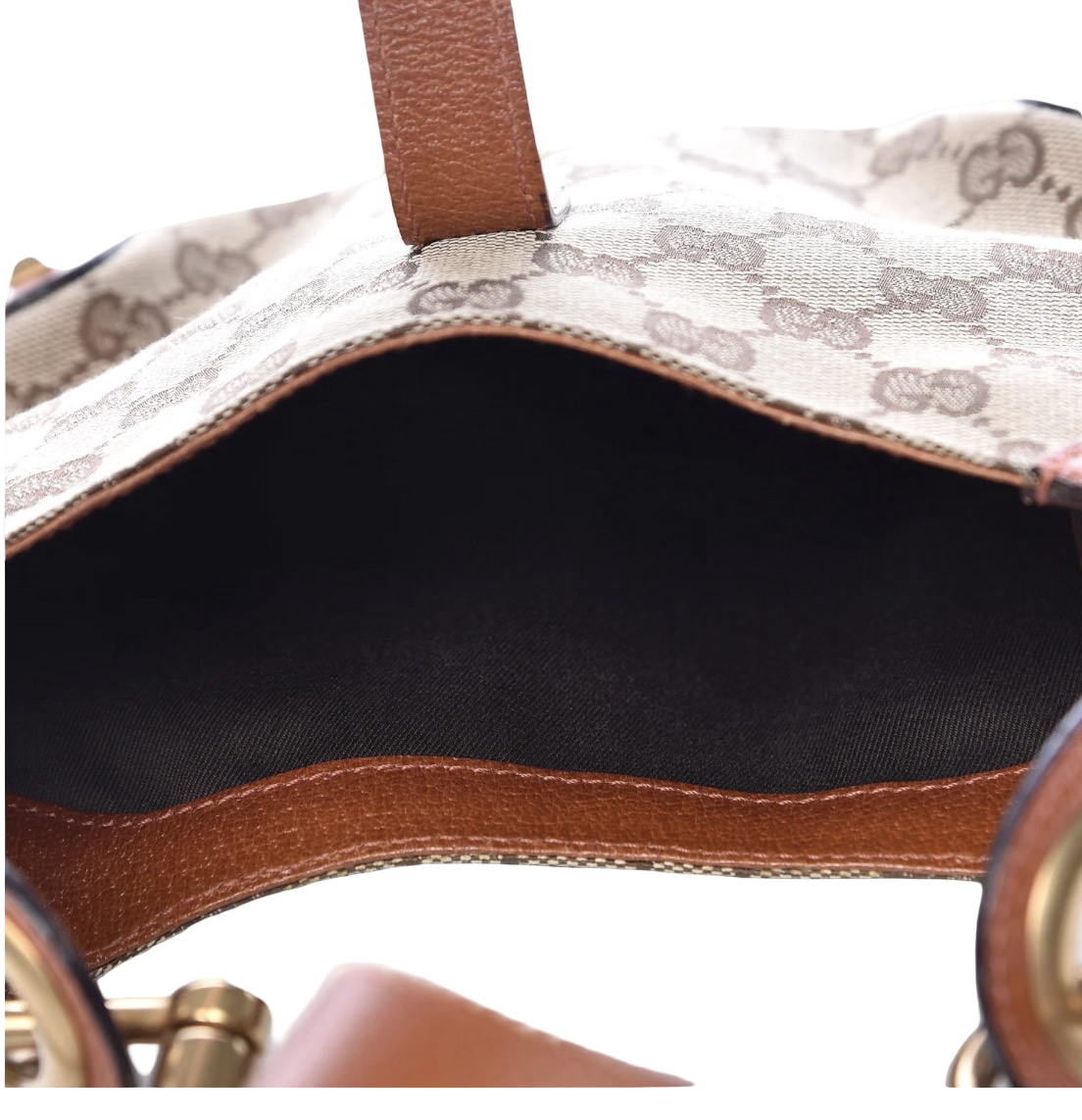 Gucci Monogram Mini Piston Lock Jackie O Hobo
